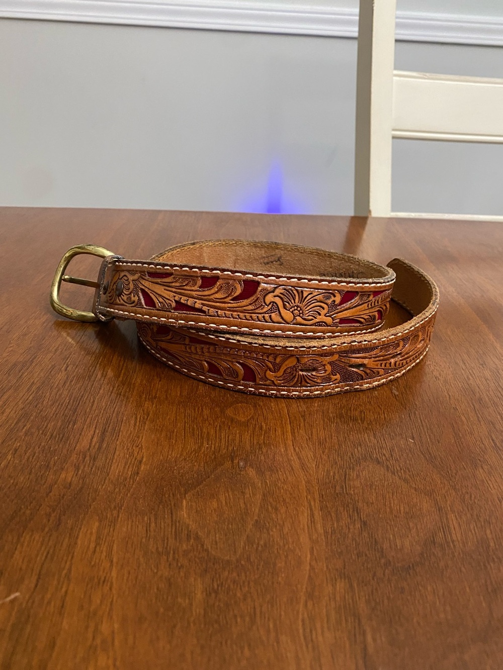 Vintage Women’s Tony Lama Leather Western Belt JANICE - 28in